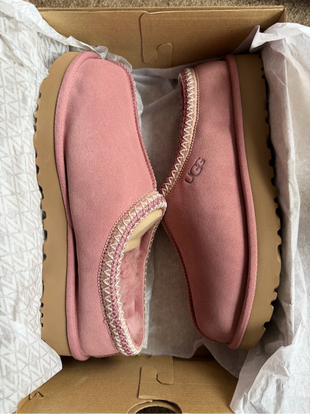 Brand new UGG Women's Dusty Rose Suede Tasman II